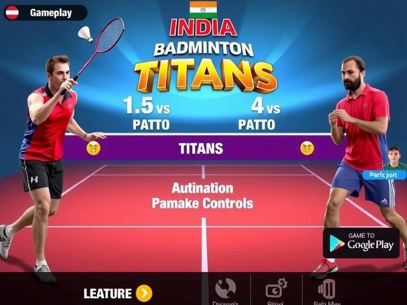 India Badminton Titans Game Controls